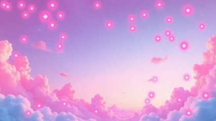 Wall Mural - Clouds fill the sky at night, with stars shining through