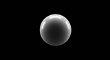 Smooth sphere on black