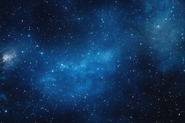 Wall Mural - starry sky background, blue night sky full of stars, glowing stars in the dark space, starry backgro