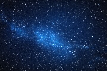 Wall Mural - starry sky background, blue night sky full of stars, glowing stars in the dark space, starry backgro