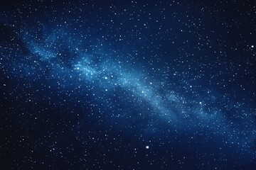 Wall Mural - starry sky background, blue night sky full of stars, glowing stars in the dark space, starry backgro