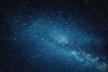 Wall Mural - starry sky background, blue night sky full of stars, glowing stars in the dark space, starry backgro