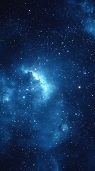 Wall Mural - starry sky background, blue night sky full of stars, glowing stars in the dark space, starry backgro