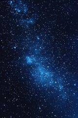 Wall Mural - starry sky background, blue night sky full of stars, glowing stars in the dark space, starry backgro