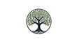 © Lis - Circular tree of life emblem