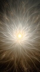 Wall Mural - vertical video ethereal abstract flower of light and energy. perfect visual for projects related to 