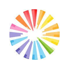 Wall Mural - Flat vector Color burst