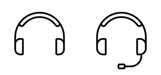 Naklejka na meble headphone icon vector. Customer support Vector illustration