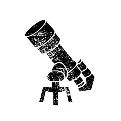 Wall Mural - vector detailed telescope showcases astronomical observation equipment.