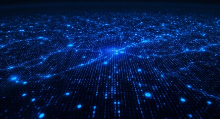 Digital Landscape Binary Code and Connections
