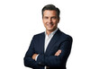 © Vectarica - Professional businessman executive leader ceo portrait with arms crossed in navy suit isolated on transparent background