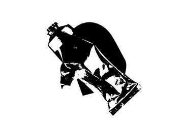 Wall Mural - vector detailed of a vintage telescope on a stand.