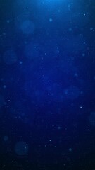 Wall Mural - digital blue bokeh particles in tech space glimmering circular blue dots float digitally space formi