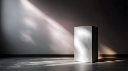 Wall Mural - minimalist podium in soft morning light