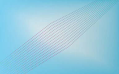 Diagonal dot array gradient sky blue backdrop