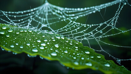 dew on a web