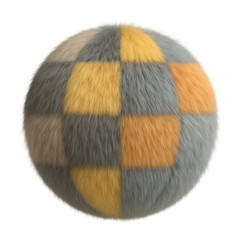 Wall Mural - png colorful fuzzy sphere design.