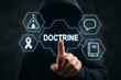 © Tipapat - DOCTRINE. Doctrine education concept. Doctrine - body of teachings or instructions, taught principles or positions