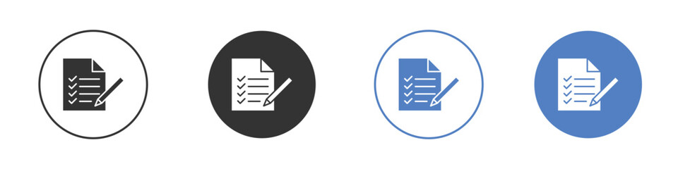 Exam icon symbol. Quality design element.