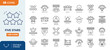 © Cetacons - Five star line editable icon set. Containing 5 star, rating, satisfaction, premium, feedback, quality review scores, and more. Editable stroke. Vector illustration