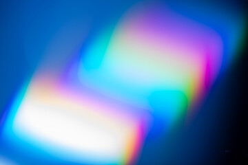 Wall Mural - light leak overlay effect with bokeh rainbow light leaks,retro noisy film texture light leak flare o