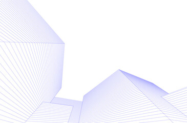 Canvas Print - abstract architecture, vector background