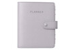 © Krtola  - Lavender leather planner featuring snap closure, lying flat against transparent background, highlighting elegant organizational accessory with clean minimalist design