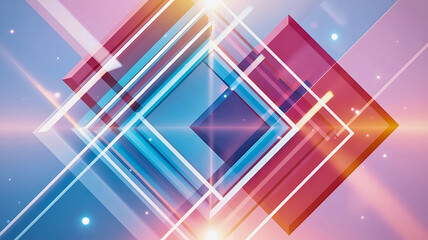 Digital technology concept with a glowing hexagonal grid and data streams on a dark, futuristic background