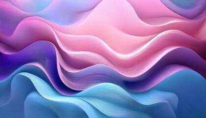 Wall Mural - abstract wavy background pastel pink purple and blue gradient design