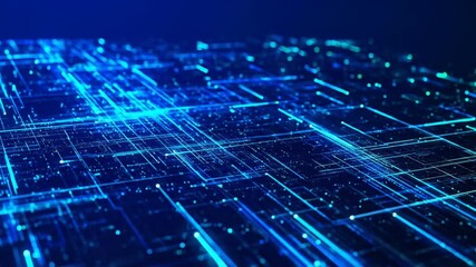 Abstract digital network background animation loop