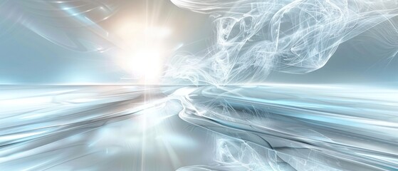 Wall Mural - White bright light glossy futuristic background wallpaper.