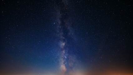 Wall Mural - milky way stars and constellations with a galaxy background.