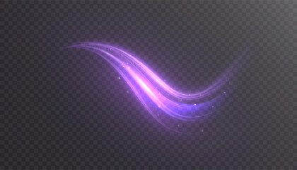 Wall Mural - purple glow effect with glitter magic energy. magical design for fairy tale illustration. vortex tra