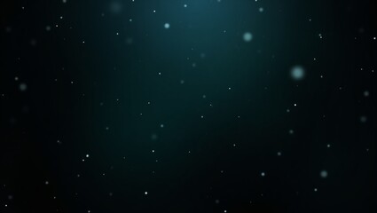 Wall Mural - the deep blue-green color is black, creating a deep and immersive atmosphere. numerous small white p