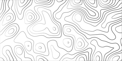Wall Mural - topographic canyon geometric map relief texture with curved layers and shadow. abstract white backgr