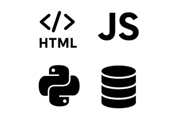 Minimalist Coding Icons Set – Line Icons for Programming and Software Development