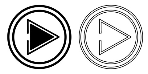 vector illustration of an play button symbol