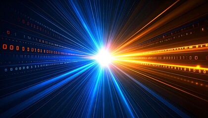 Digital speed, binary data streaks