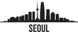 © Pappu0099 - Seoul Skyline Silhouette Vector Illustration South Korea Cityscape Urban Scene Landmark