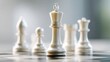 © FocusFusion - Innovative Corporate Strategy Emphasized Through 3D Chess Design With King Piece Focus