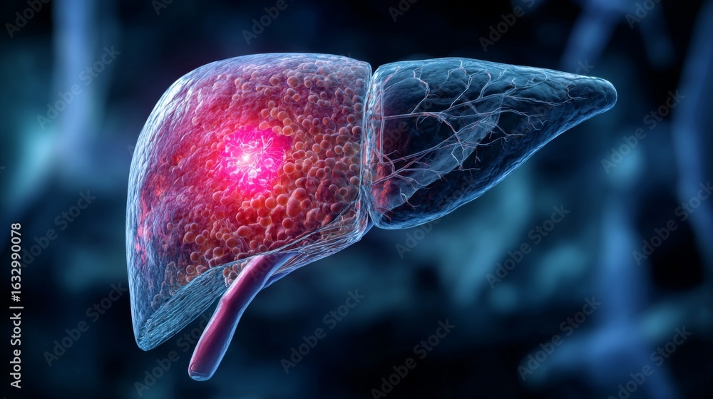 Visual Abstract Liver Exploring liver health 3d visualization of liver function and disease ...