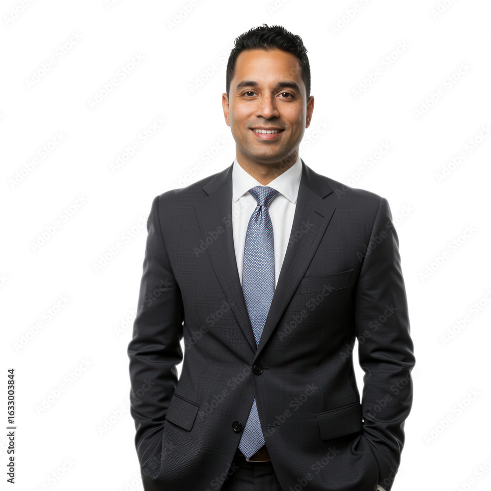 Professional man in a suit isolated on transparent background Stock ...