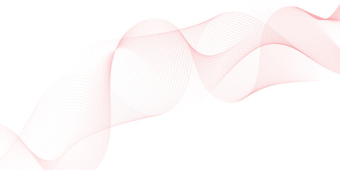 Wall Mural - Abstract pink wavy lines Digital frequency track equalizer background. Curved wave smooth stripe seamless pattern. Wave lines created using blend tool. graphic design template banner business wave.