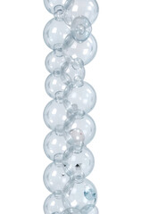 Wall Mural - delicate arrangement of ethereal transparent orbs creating a visually intriguing vertical
