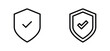 © Rahayu - Shield check mark icon vector
