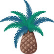 © Creative Fatima - blue coconut palm tree
