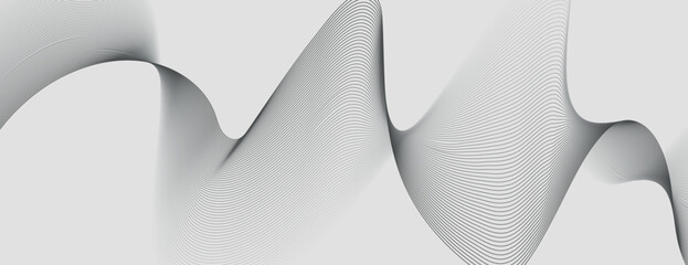 Wall Mural - abstract gray background with wavy lines. the background features a smooth, gray texture, creating a