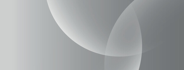 Wall Mural - gray abstract background with smooth gradient and overlapping circles. the background is sleek and m