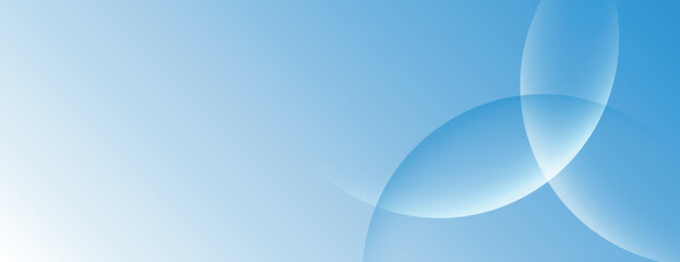 Wall Mural - a blue gradient background with overlapping transparent circles. the blue background has a smooth, s