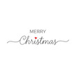 © Shipra - Elegant merry christmas script with a red heart isolated on transparent background
